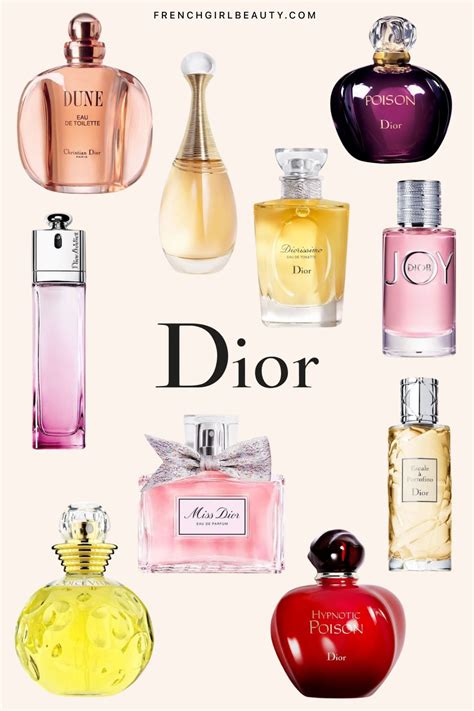 meilleur parfum dior femme|christian Dior fragrances for women.